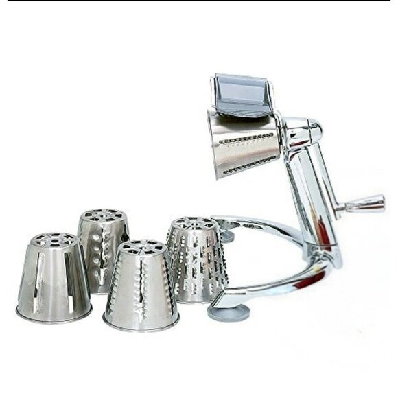 XL2000 Vegetable Chopper Stainless Mandoline Slicer Grater Shredder 4 Cones NEW - Picture 1 of 9